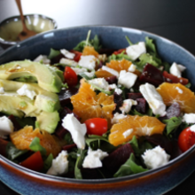 Salade met rode biet en sinaasappel