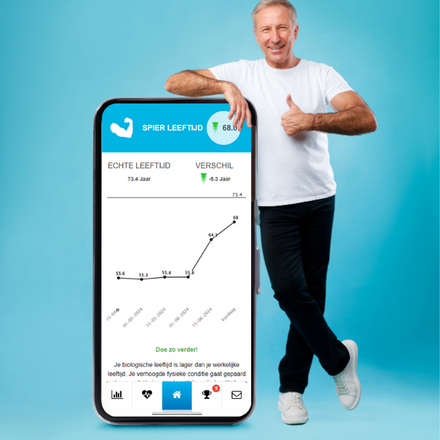 Ontdek jouw bioleeftijd 4 senior man grote telefoon VERT.png